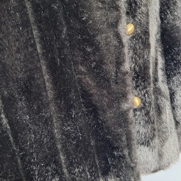 DARK Brown almost Black Mid Length Vintage fur - Picture 6 of 16